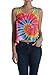 Tough Cookie's Women's Tie Dye Tank Top Rainbow (Small)