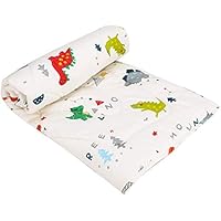 UOMNY Toddler Baby Blanket - Soft Cot Nursery Comforter Quilts for Boys and Girls 33"x42" Cotton 1 Pack kids