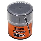 Japan Health and Personal - Black cotton swab spiral shape 150 pieces *AF27*