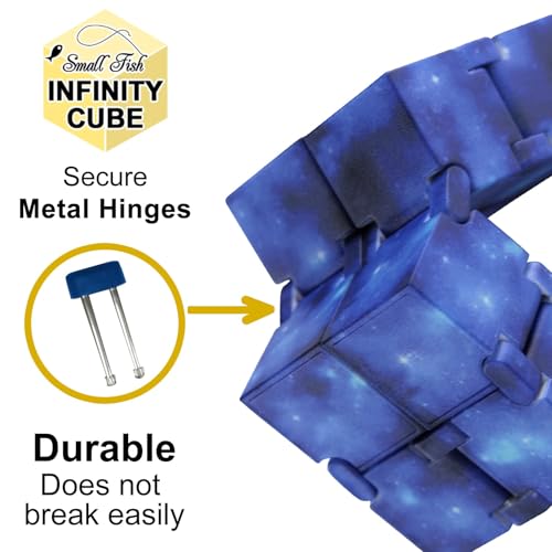 Infinity Cube Toy Fidget Galaxy, Fidget Sensory Cube Toys for Kids and Adults for Stress Relief and Anti-Anxiety, Mini Gadget for Boys and Girls with Autism, ADD, and ADHD, Cool Handheld Desk Toy