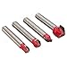 Pink Lizard 4pcs 1/4 Inch Shank Router Bit CNC Engraving V Groove Cutter