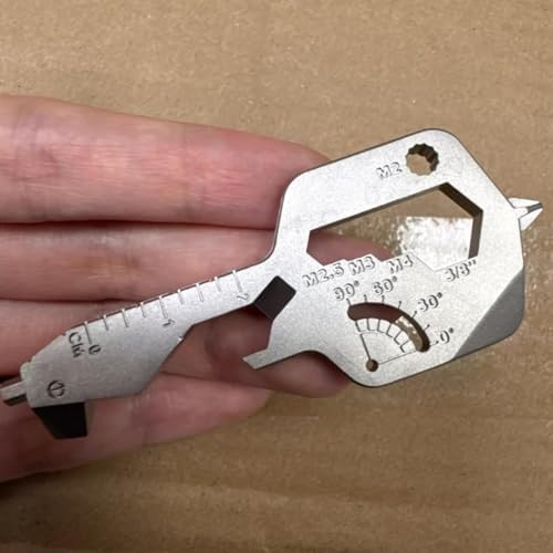 Schlüsselanhänger Multitool, 24-in-1 Wunderkey, Hochwertiger Edelstahl, Tragbares Werkzeug für Outdoor, Camping, Radfahren, Bergsteigen – Kompakt & Vielseitig