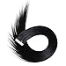20 inch Tape Hair Extensions Human Hair Tape Ins Black Hair Extensions Straight Virgin Human Hair 20pcs 50g/pack (#1) Jet Black