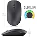Nulaxy 2.4G Ergonomic Wireless Mouse, Portable Mobile Computer Mouse Optical Mice with USB Receiver, 3 Adjustable DPI Levels, Best for Notebook, PC, Laptop, Computer, MacBook