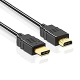 High Speed HDMI Cable, Mogomiten 6.5 Feet HDMI to HDMI Cable Supports 3D, Ethernet & Audio Return for TV, Laptops, PS3, PS4, Xbox HDMI Cord Lead Wire 1-Pack(Black)