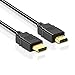 High Speed HDMI Cable, Mogomiten 6.5 Feet HDMI to HDMI Cable Supports 3D, Ethernet & Audio Return for TV, Laptops, PS3, PS4, Xbox HDMI Cord Lead Wire 1-Pack(Black)