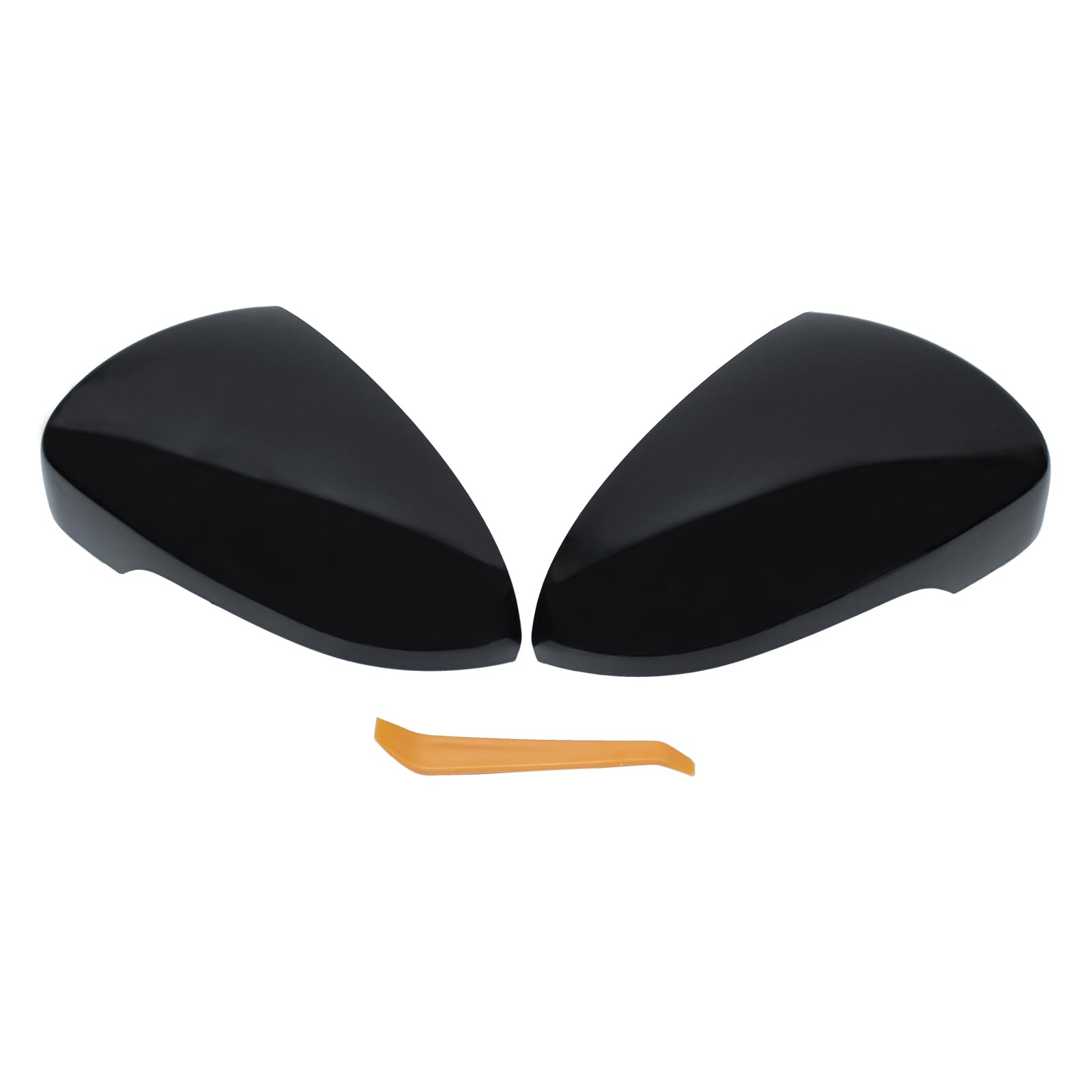 Photo 1 of ApplianPar Driver and Passenger Side Mirror Cover Black for Hyundai Tucson 2016-2021
