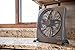 O2COOL Treva 10 inch Rechargeable Portable Fan Smart Power Air Circulator. Plug-In AC Adapter and Battery Powered, USB Charging Port, For Camping Travel and Indoors Use