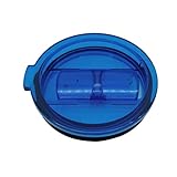 Morecome Spill And Splash Resistant Lid With Slider Closure For 20 Oz (Blue)