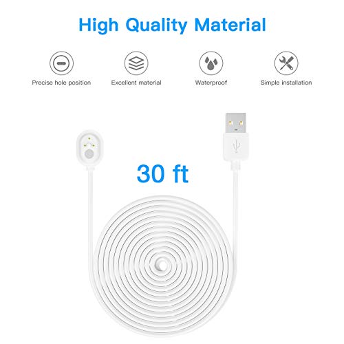 OkeMeeo 30ft Charging Cable for Arlo Pro 3, Alro Pro and Arlo