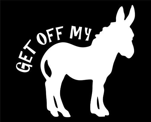 Get Off My - 3 3/4"x 3 1/2" - Vinyl Die Cut Decal / Bumper Sticker For Windows, Trucks, Cars, Laptops, Macbooks, Etc.
