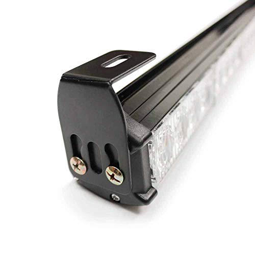 35.5" 32 LED 13 Flashing Strobing Modes High Intensity Law Enforcement Hazard Traffic Advisor Emergency Warning Strobe Light Bar Kit for Tow Truck Undercover Vehicle Auto Parts/Lighting Accessories