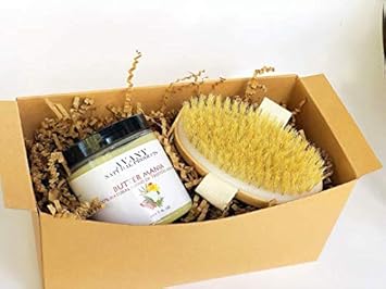 Amazon Com Dry Skin Brushing Set Organic Body Butter Moisturizer