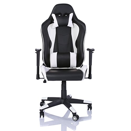 Tresko Chaise Fauteuil Siege De Bureau Racing Sport Ergonomique Dossier Reglable En Continu De 6 Couleurs Differentes Noir Blanc Lovely Www Freshbrewcoffee Com
