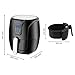 VPCOK Hot Air Fryer Without Oil, LED Touch Display, 2.6 Liter, Black