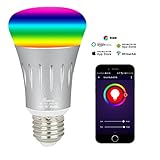 PUBMIND Smart Wifi LED Light Bulbs 7W 600Lumen 6000K Ultra Bright Color Changing Dimming Wireless Lighting No Hub Required Work with Amazon Alexa Echo Tap Dot and Google Home