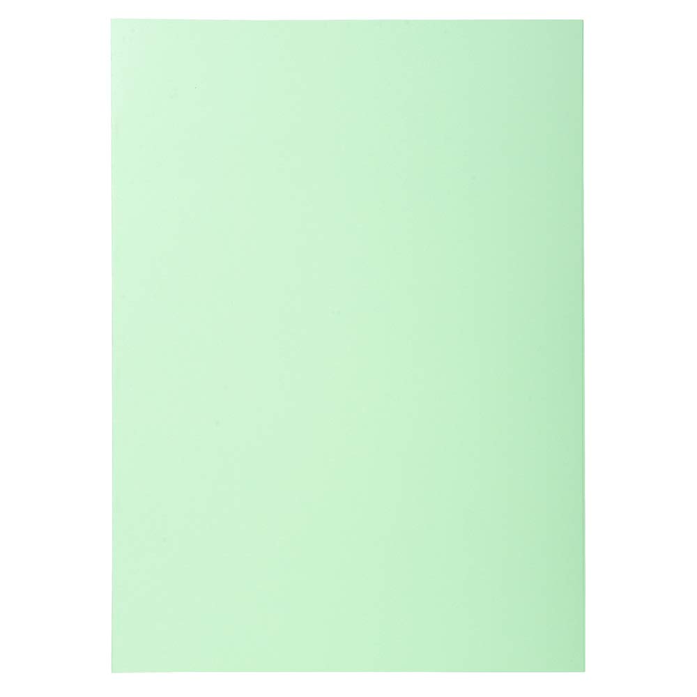 Exacompta - Ref 850104E - Super Square Cut Folders - 22 x 31cm in Size, Suitable for Storing & Holding A4 Documents, 60gsm Material - Light Green (Pack of 100)