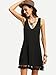ROMWE Women's Summer Casual Sleeveless Tassel Dress Tunic Swing Dress