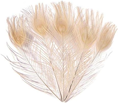 Creny 20Pcs Peacock Feather 10-12inch(25-30cm) for Home Wedding Decoration/Party/DIY