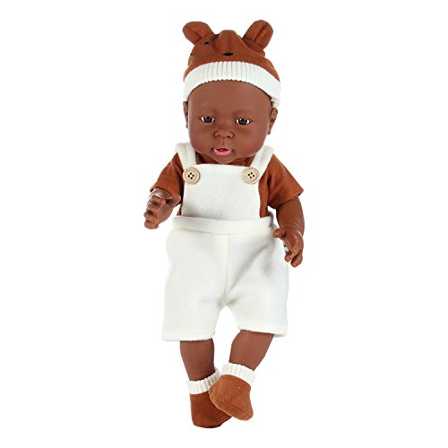 African American Reborn Baby Dolls , Aolvo Realistic Baby Doll Clothing
Handmade Vinyl Silicone 16-inches Nontoxic Vinyl Black Baby Doll Boy