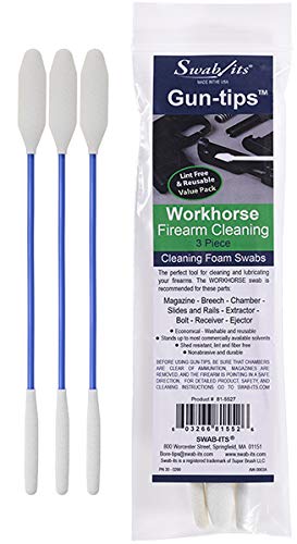 Swab-its Made in The USA - 8" Double-Ended Workhorse Gun-Tips Firearm Cleaning Swabs: 81-5527