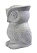 Simple Designs LT3027-WHT Porcelain Fun Shaped Wise Owl Table Lamp, White