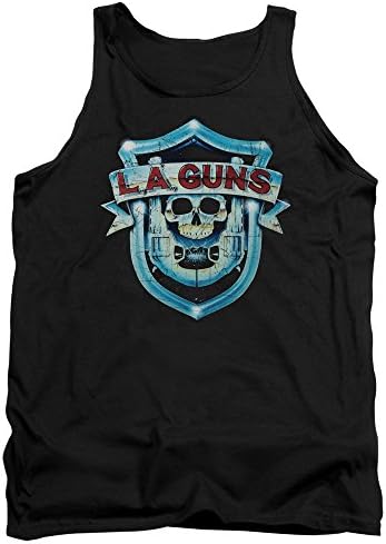 L.A. Guns Hard Rock Band L.A. Guns Debut Album LP Cover Adult Tank Top Shirt