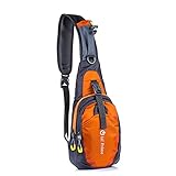 LC Prime® Sling Bag Chest Shoulder Unbalance Gym Fanny Backpack Sack Satchel Outdoor Bike nylon fabric orange 1