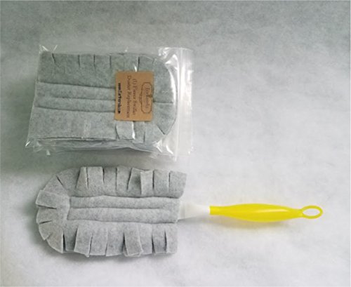 GRAY fleece Duster refill replacement, washable, reusable, eco-friendly