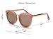 GAMT Round Sunglasses Large Frame Sunglasses Oversize Eyewear for Women Retro Tide Pink