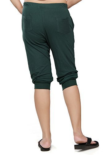 clifton women's comfort capri - bottle green