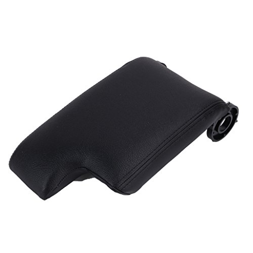 E-Most Synthetic Leather Armrest Lid Center Console Cover For 1999-2005 BMW E46 3-series Black