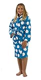 Polka Dot Terry Cloth Cotton Hooded Robe, Bathrobes for girls