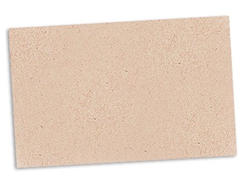 Pack Of 500, Solid Matte Kraft Enclosure Cards (No Envelopes) 3-1/2