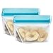 rezip Stand-Up 1/2 Cup/4-ounce Leakproof Reusable Storage Bag 2-Pack (Aqua)