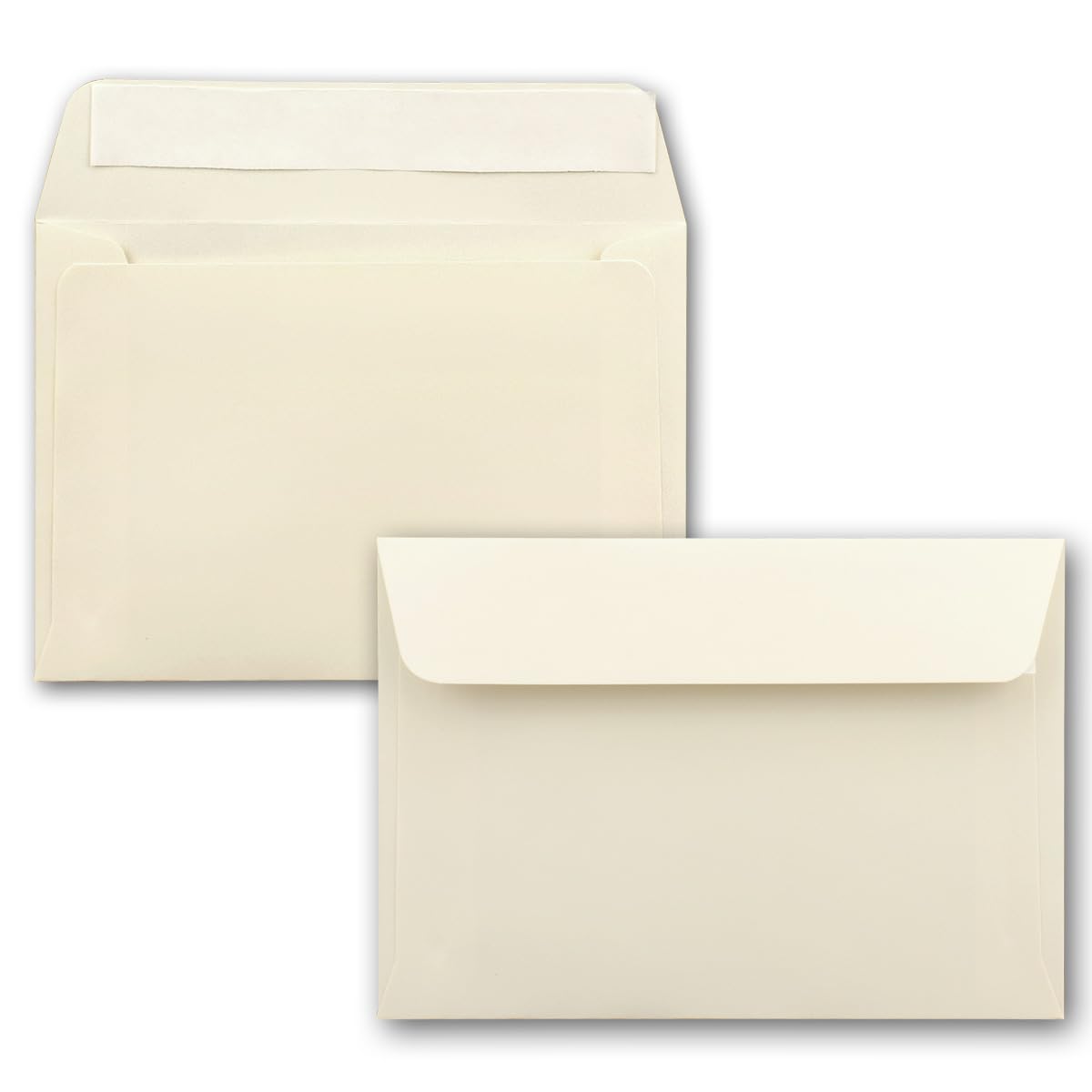 Colourful Colourful Envelopes C6 11.4 x 16.2 cm with Adhesive 50 Umschläge 81 Vanilla