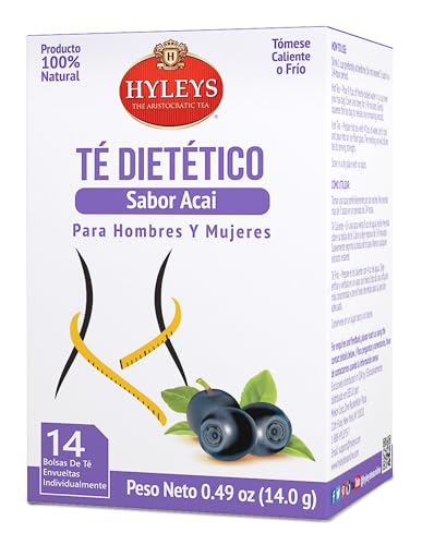 HYLEYS DIETER’S TEA WITH ACAI BERRY FLAVOR – 14 TEA BAGS – SLIMMING WEIGHT LOSS DETOX CLEANSE TEA