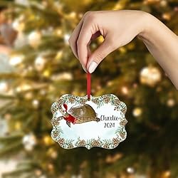 Three Toed Box Turtle Christmas Ornament 2024
