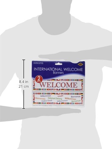 International Welcome Banners (asstd designs) Party Accessory  (1 count) (2/Pkg) - //coolthings.us