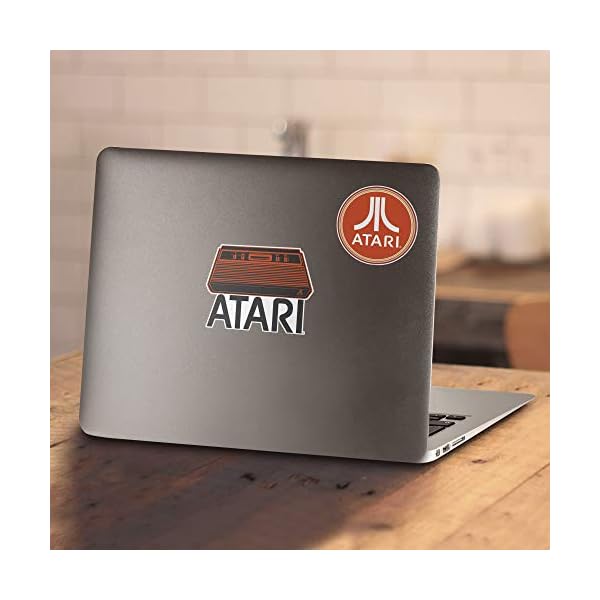 Popfunk Classic Atari Logo Retro Video Game Breakout Logo T Shirt & Stickers - Image 5