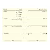 Filofax 2017 Pocket Week to View Refill, Cream Paper, English, 4.75 x 3.25 inches (C68224-17)