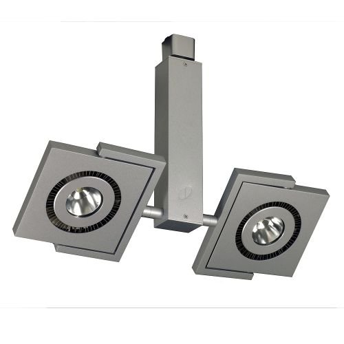 Jesco Lighting HL52430S Contempo Series LED Track Head for H Track System, Silver