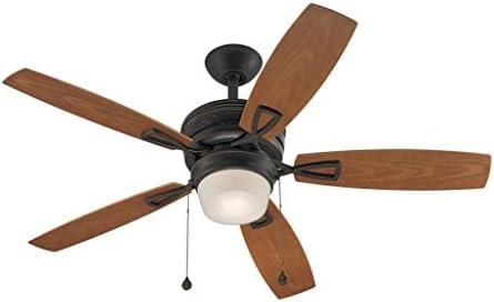Siam Circus Transitional 48-inch Aged Bronze Ceiling Fan