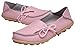 Serene Womens Pink Leather Cowhide Casual Lace Up Flat Driving Shoes Boat Slip-on Loafers - Size 8