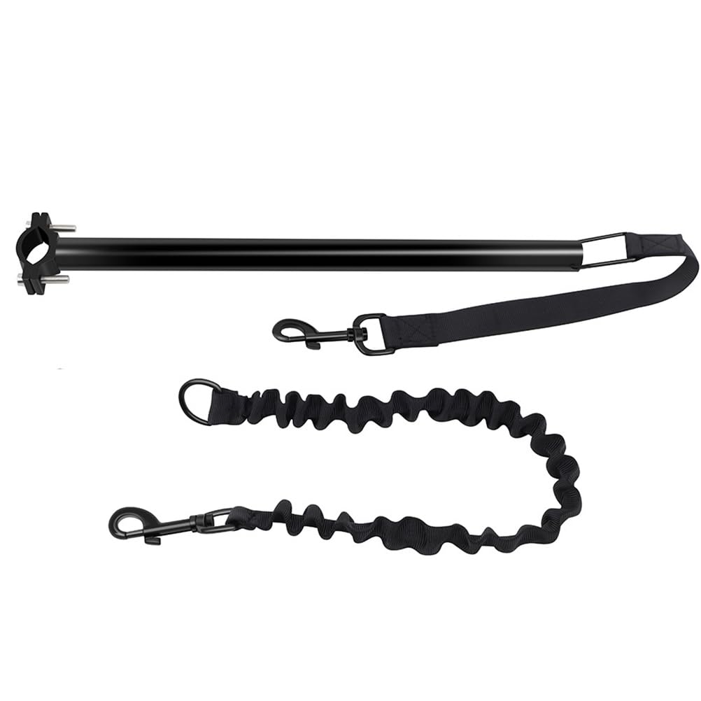 Photo 1 of Toddmomy 1 Set Bike Dog Leash Safety Dog Bike Leash for Riding Harness Retractable Bicycle Hands Bicycle Exerciser Alloy