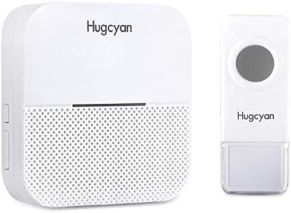 Premium Wireless Doorbell Set, Dustproof & Waterproof Remote Transmitter, 1000ft Maximum Operating Range, 52 Personalized Ringtones, Adjustable Volume, Quick & Easy Installation