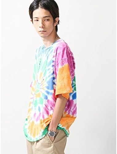 Amazon ウィゴー メンズ Wego ウィゴー Wego タイダイビッグtシャツ 柄1 L Tシャツ カットソー 通販
