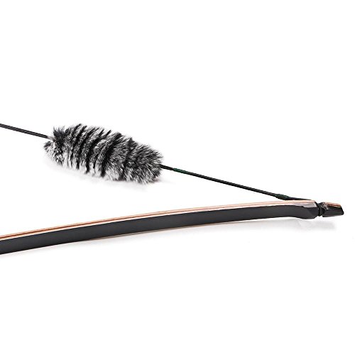 Toparchery-Archery-Hunting-Recurve-Bow-One-Piece-Traditional-Wood-Longbow-Targeting-Practice-Right-Hand-with-Otter-Balls-String-Silencer-35-30