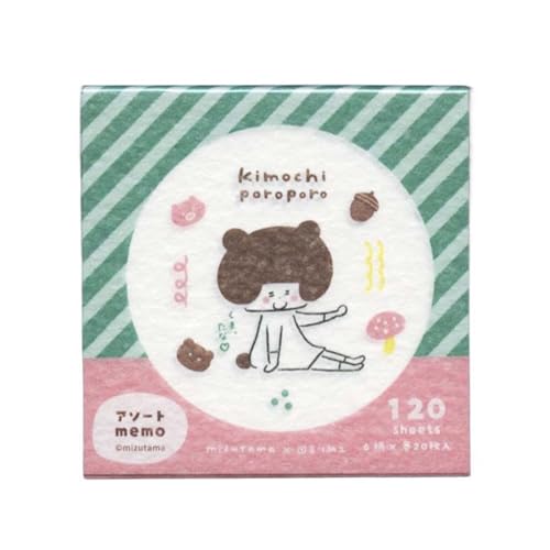 古川紙工 メモ アソートメモ kimochi poroporo アニマル QO120