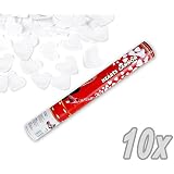 2x Konfetti-Kanonen Silber – Partypopper Ca. 40 Cm Für Hochzeit & Feiern